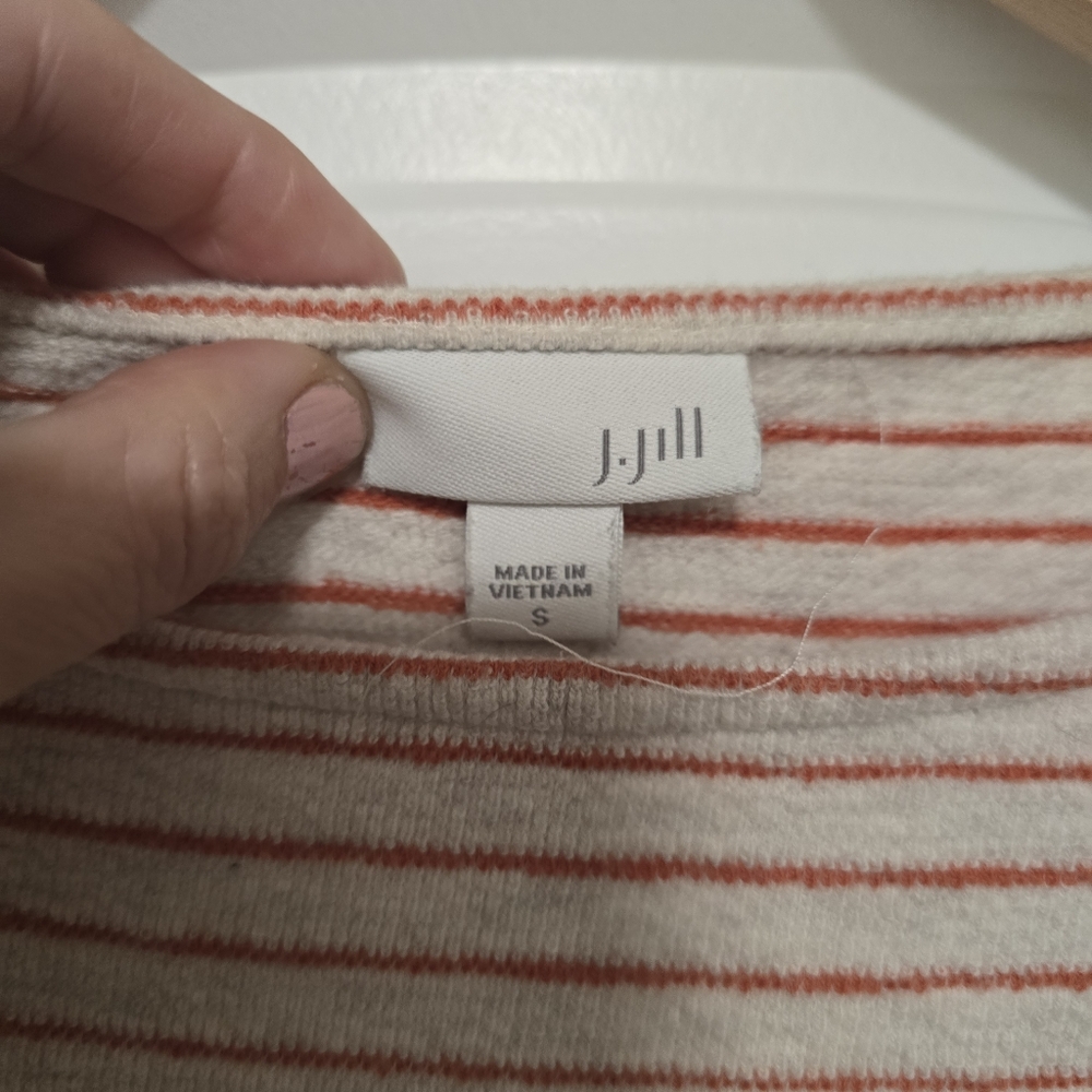 🌟7/25$ J.JILL Excellent Textured Striped Knit Tunic - Picture 4 of 5